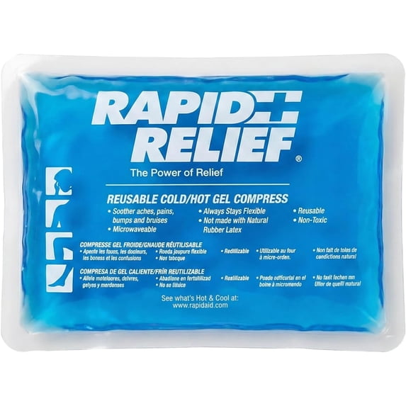 Reusable cold/hot compress pack, 4