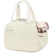 AO ALI VICTORY Lunch Box Lunch Bag Insulated Lunchbox Cute Reusable Lunch Tote bags for School Work Picnic for Kids Girls Women Beige