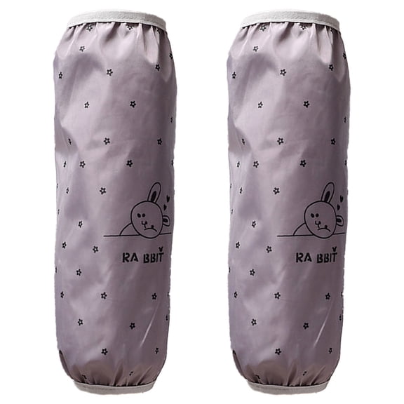 Reusable kitchen long sleeves, waterproof and grease proof-gray