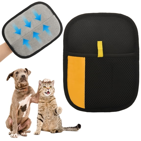 Reusable pet hair removal gloves, dog hair grooming gloves, cat and dog hair cleaning, manual fur brushes suitable for furniture, bedding and clothing, pet grooming tools
