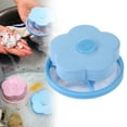 thumbnail image 1 of Reusable pet hair remover washing machine floating pet hair remover dog hair remover pet hair and lint dryer sheets washing machine dryer sheets pet hair dog hair washing machine cleaning filter blue, 1 of 10