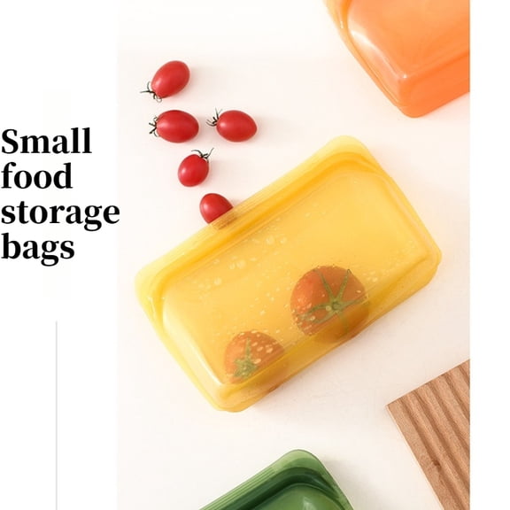 Reusable silicone food storage bags – airtight and leak-proof, suitable for refrigerators and freezers, ideal for portioning food, storing soups and freezing food