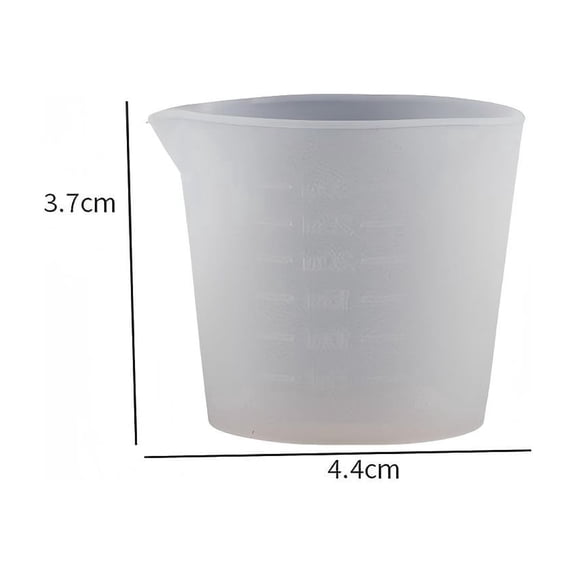 Reusable silicone measuring cups for epoxy resin non stick crafts