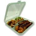 Reusable to Go Take Out Container, BPA Free, 9" x 9" x 2