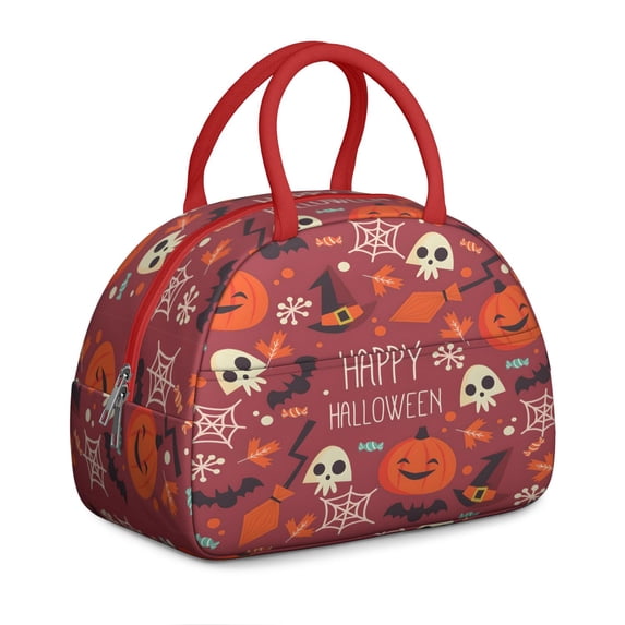 ReusableHalloweenLnsulated Lunch Bag for Women & Men - Leakproof Water-Resistant Cooler Tote, Large Capacity for Work, Office, Travel, Picnic, Beach.