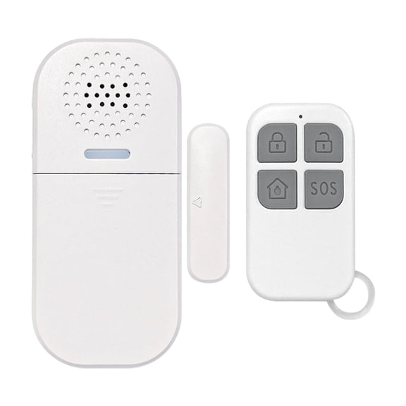 ReusableW1re1essDoor Window Alarm With Light Sound Alert 130dB Alert Fit for Renters Families Apartment Office Safety