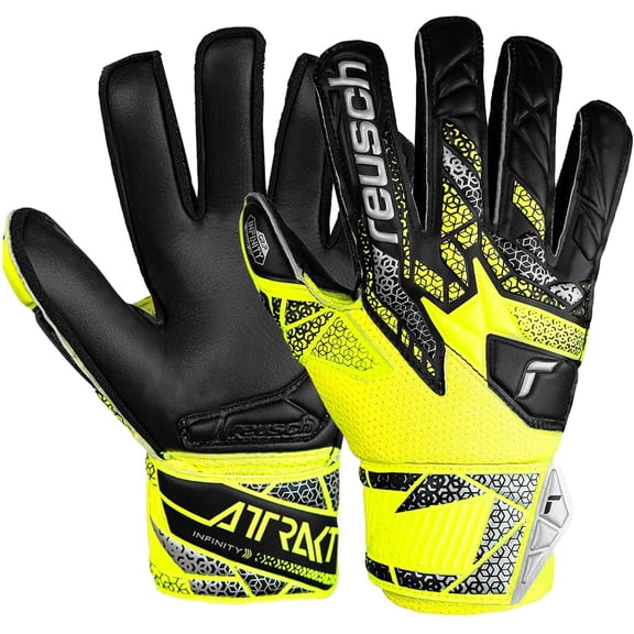 Reusch Attract Infinity Junior Finger Support Soccer Goalkeeper Gloves
