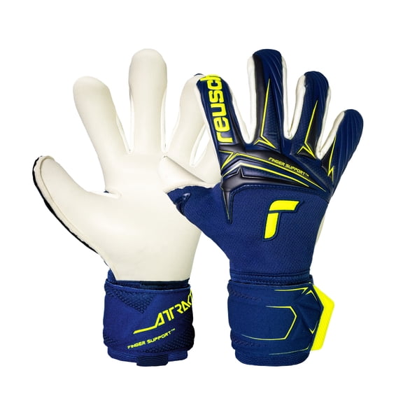 Reusch Attrakt Duo Finger Support Goalkeeper Gloves Grip Duo Latex with 3D Control Dots | Exclusive USA Model