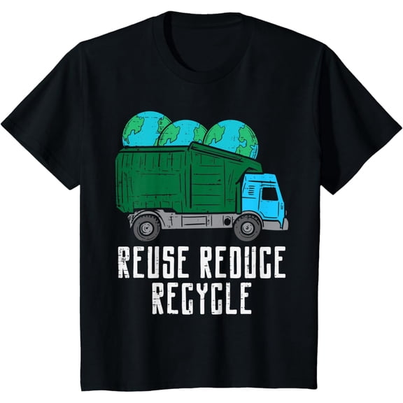Reuse Reduce Recycle Garbage Truck Earth Toddlers T-Shirt Gift for you - Men & Women Unisex T-shirt