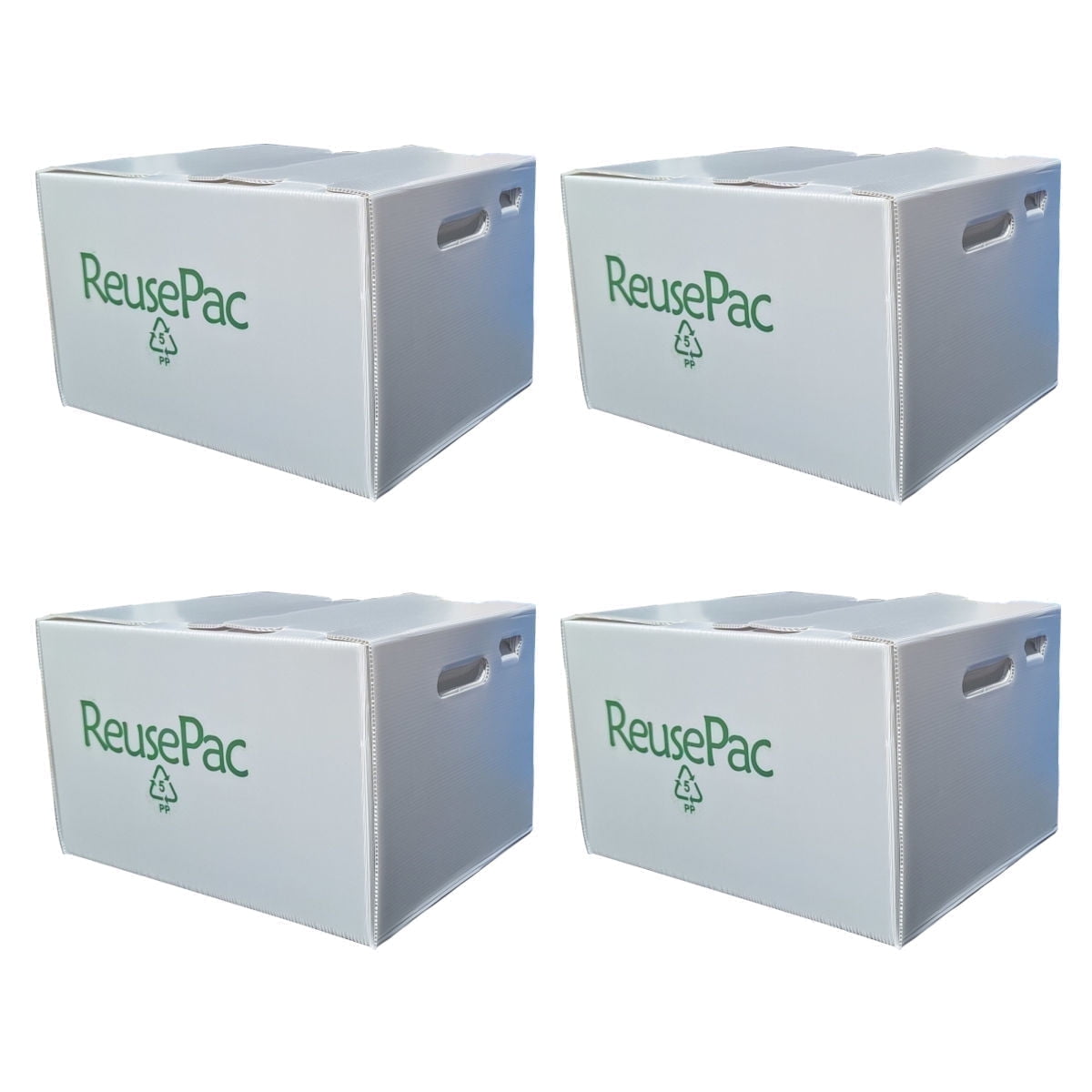 ReusePac 16x12x10in Gray 4 Pack Storage Boxes - Walmart.com