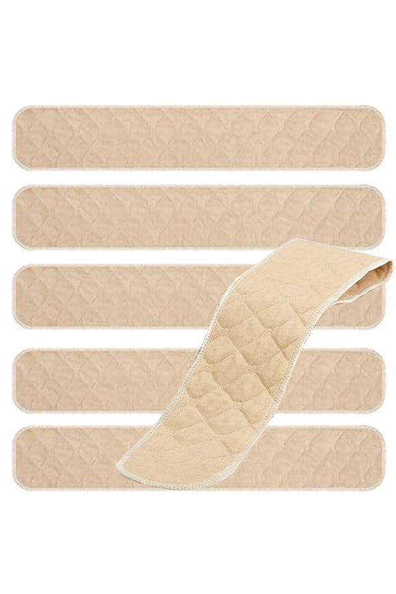 Reusable Bra Sweat Absorption Pad,Bexikou 6 Pcs Cotton Under Bra Liners Bra Liners to Absorb Sweat,3 Layer Washable Sweat Absorber Pads for Women,18×3.15inch