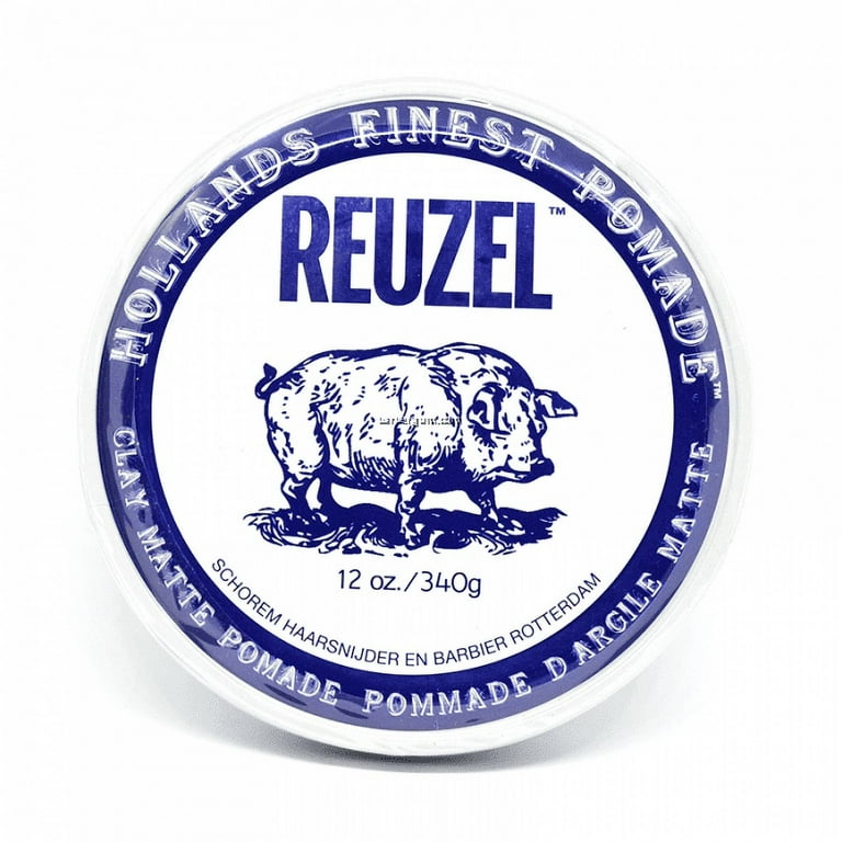 Reuzel Men's Clay Matte Hair Pomade, Flexible Hold, 12 Oz