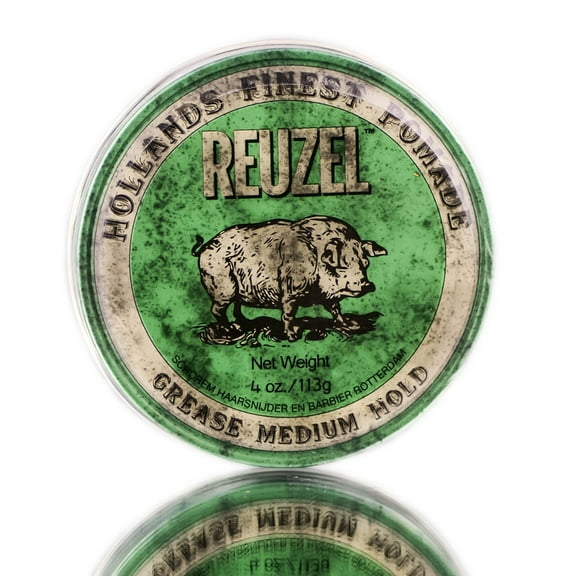 Reuzel Grease Medium Hold Pomade- 4oz - Pack of 1 with Sleek Comb