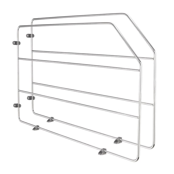 Rev-A-Shelf 12" Bakeware & Tray Divider for Wall/Base Cabinets, Chrome, 597-12CR-2-1
