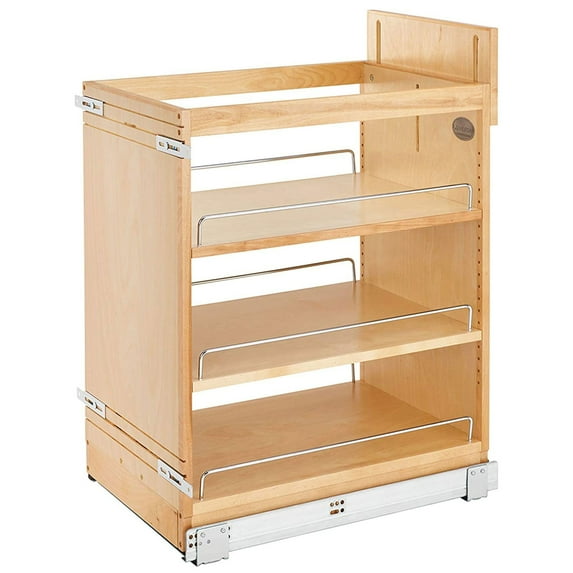 Rev-A-Shelf 14" Pullout Cabinet Storage Organizer Soft-Close, 448-BCSC-14C