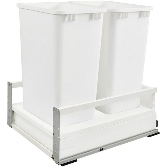 Rev-A-Shelf Twcsc-1850Dm-2 Tandembox Classic 15-1/2"W Double 50Qt / 12.5 Gallon Pull Out