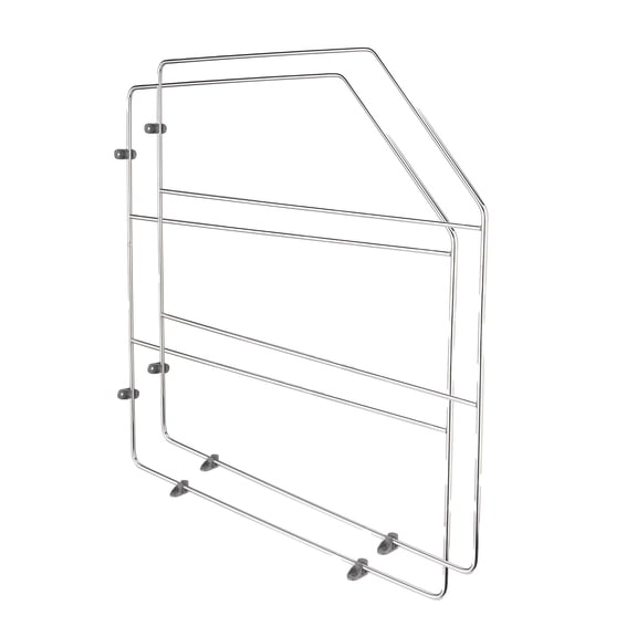 Rev-A-Shelf 18" Bakeware & Tray Divider for Wall/Base Cabinets, Chrome, 597-18CR-2-1