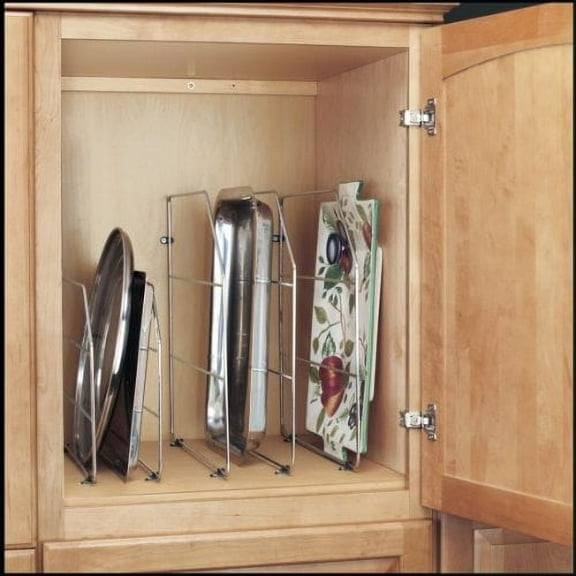 Rev-A-Shelf 18" Tray Divider with Mounting Clips Cabinet Organizer, Chrome