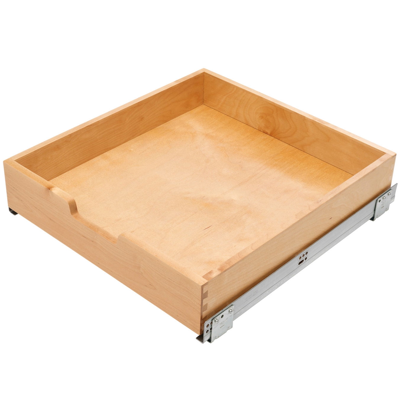 Maple Wood Light Brown Soft Close Kitchen Cabinet Pull-Out Drawer
