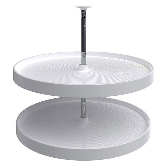 Rev-A-Shelf 2062-28-11-1 28" Polymer Full-Circle 2 Shelf Lazy Susan, White