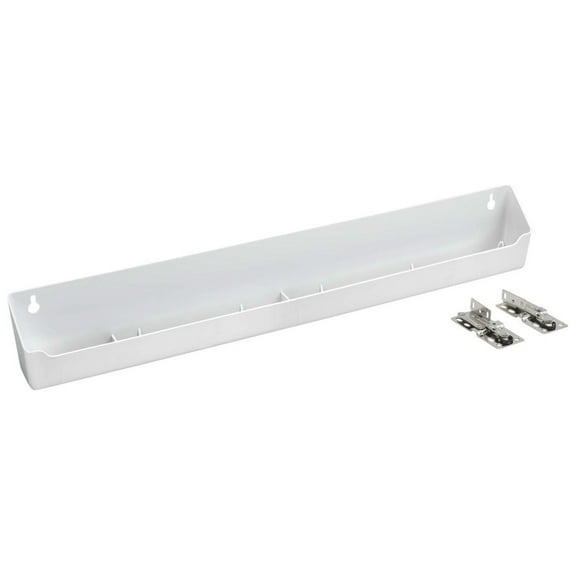 Rev-A-Shelf 22" Kitchen Tip-Out Plastic Tray Polymer, White, LD-6591-22-11-1