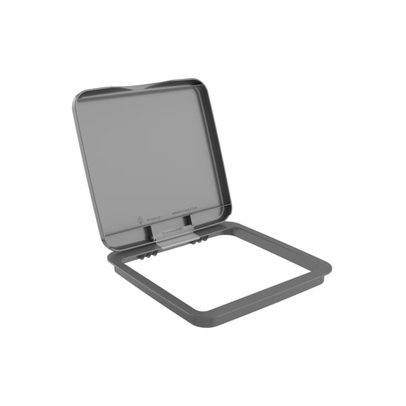 Rev-A-Shelf 27 qt. Trash Can Replacement Lid, Silver, RV-1024-LID-17-1-40