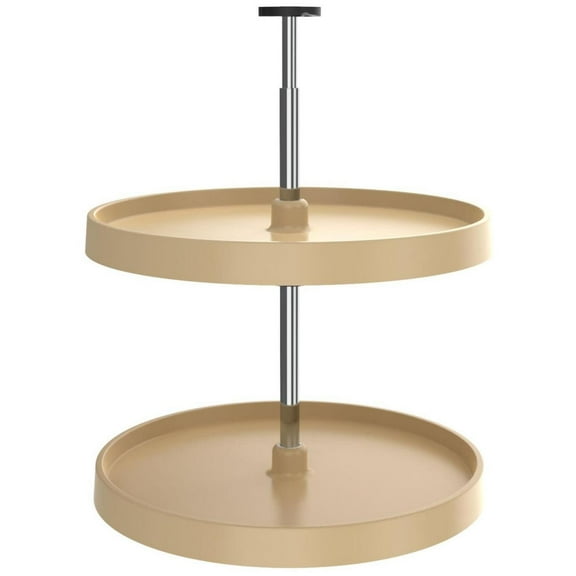 Rev-A-Shelf 3072-20-52 Value Line Polymer 20" Full Circle 2 Tier Lazy Susan - Almond