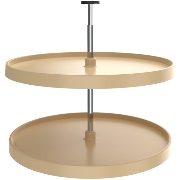 Rev-A-Shelf 3072-28-15-52 Value Line 2 Tier 28" Full Circle Lazy Susan - Almond
