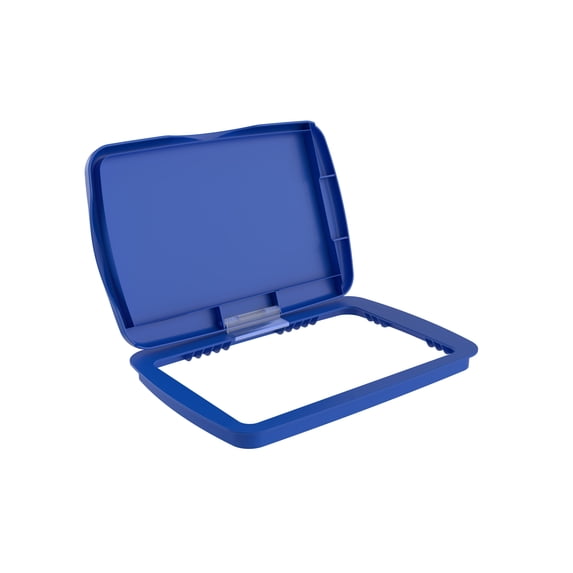 Rev-A-Shelf 32 qt. Trash Can Replacement Lid, Blue (Lid Only), RV-32-LID-22-1-40