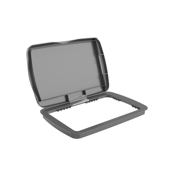 Rev-A-Shelf 32 qt. Trash Can Replacement Lid, Silver, RV-32-LID-17-1-40