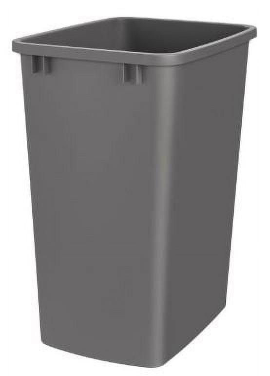 Orion Gray 35 Qt. Plastic Pull-Out Trash Bin Replacement