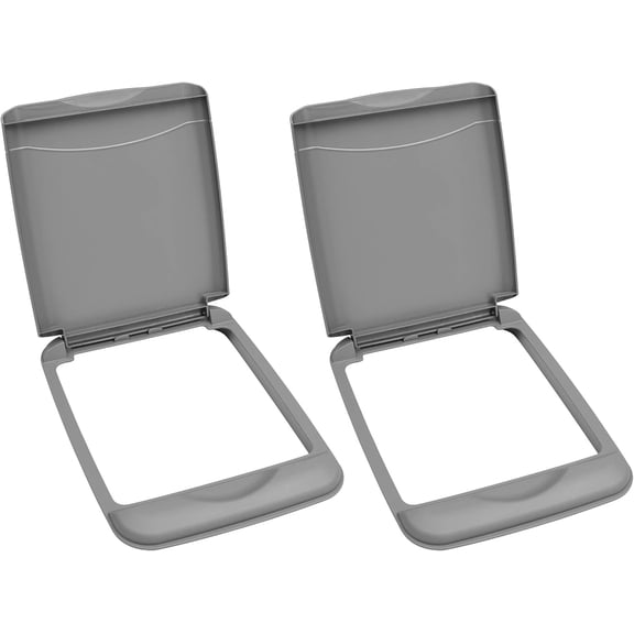 Rev-A-Shelf 35 Qt Under Sink Garbage Can Lid for Base Kitchen and Bathroom Cabinet, Replacement Plastic Trash Bin Lid only, RV-35-LID-17-1-40 (2 PACK)