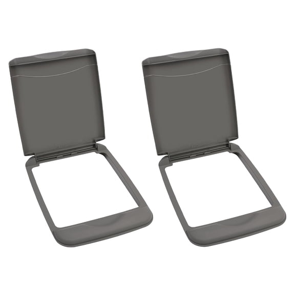 Rev-A-Shelf 35 Qt Under Sink Garbage Can Lid, Kitchen and Bathroom Cabinet, Replacement Plastic Trash Bin Lid only, Gray, RV-35-LID-13-1-40, 2 PACK
