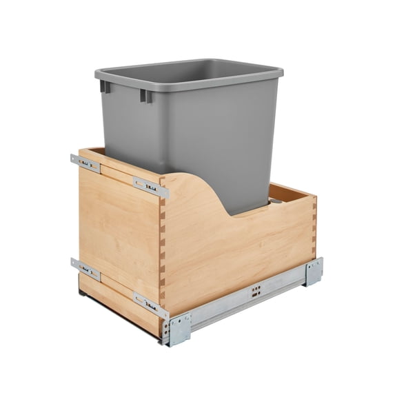 Rev-A-Shelf 35 Quart Bottom Mount Pullout Waste Trash Container