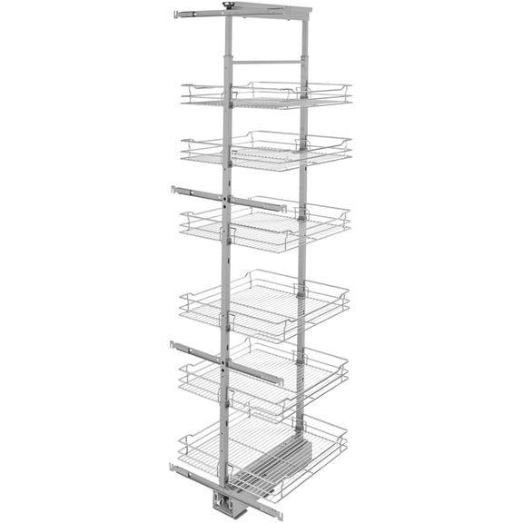 Rev-A-Shelf 5773-20-CR-1 Modern 21-3/4"W X 73-3/4"H Soft Close Adjustable 6 Shelf Tall