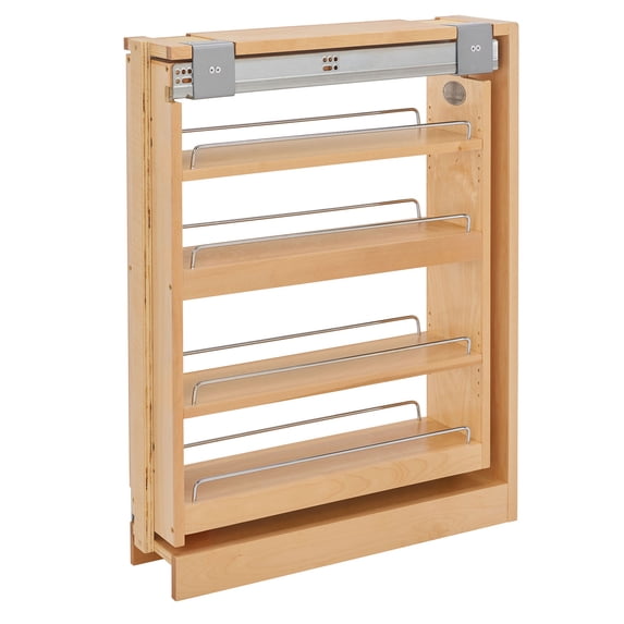Rev-A-Shelf 432-BFSC-6C 6 In Wood Base Filler Cabinet Organizer, Maple