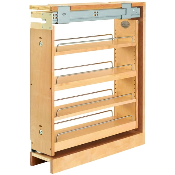 Rev-A-Shelf 438-Bcsc-6C Wood Classics 6"W Top Slide Pull Out Base Cabinet Slide Out