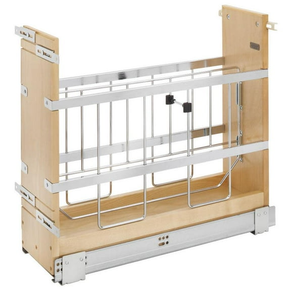 Rev-A-Shelf 447-Bcsc-6C Wood Classics Soft Close 7-1/8"W Pull Out Base Cabinet Bakeware