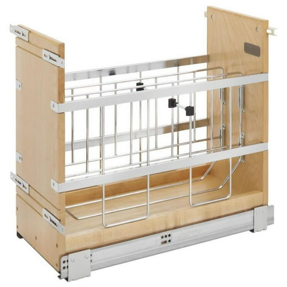 Rev-A-Shelf 447-Bcsc-9C Wood Classics 10-1/8"W Soft Close Pull Out Kitchen Cabinet