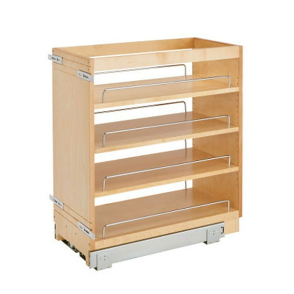 Rev-A-Shelf 448-BC-11C 11 Inch Pullout Wood Kitchen Base Cabinet Organizer
