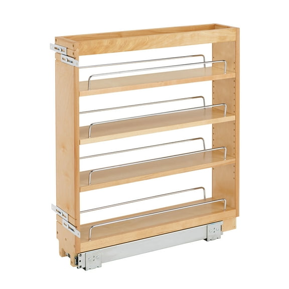 Rev-A-Shelf 448-BC-5C 5 Inch Pullout Kitchen Cabinet Organizer Spice Rack