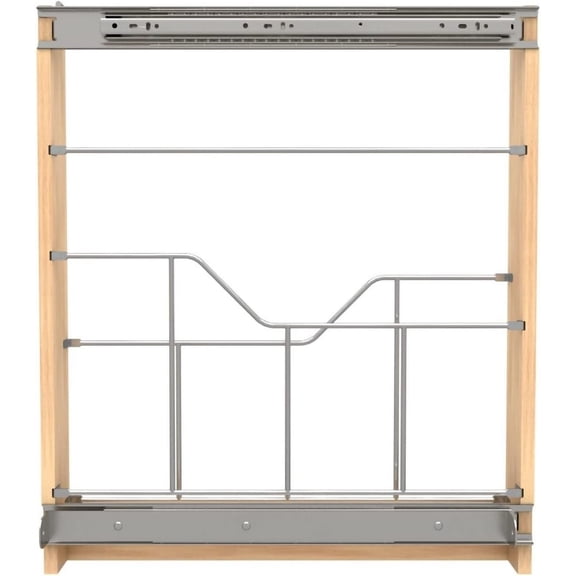 Rev-A-Shelf 448-BSKT-3C 448 Series 3" Base Cabinet Pull Out - Natural Maple