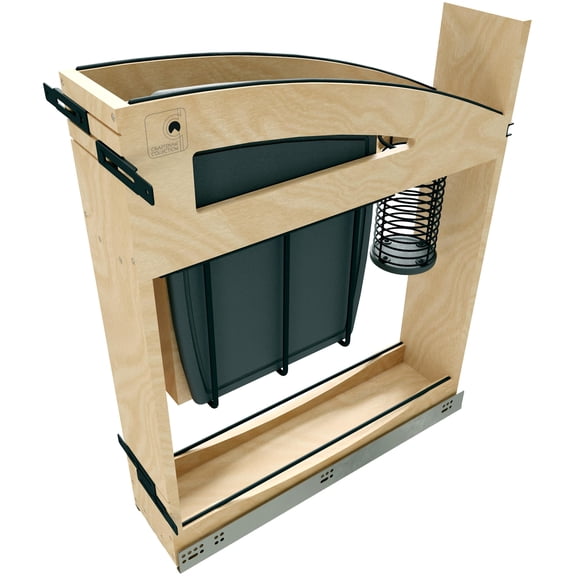 Rev-A-Shelf 448KBCC-BCSC-5MB Craftsman 5-15/16" Pull Out Kitchen Cabinet Organizer - Maple