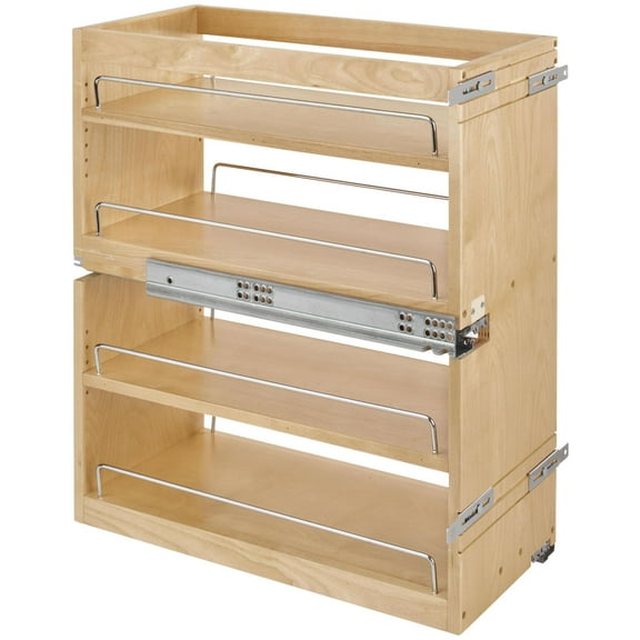 Rev-A-Shelf 449-Bcsc-10C Wood Classics 10-1/2"W Pull Out Base Cabinet Slide Out Organizer