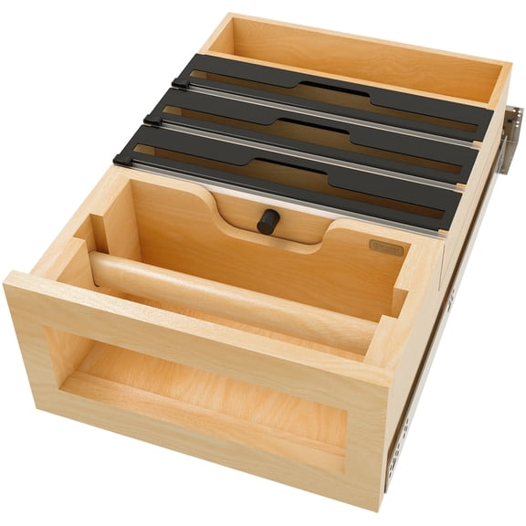 Rev-A-Shelf 4PTTD-18HSC-1 Wood Classics 15" Wide 5-Compartment Drop-In General Organizer -