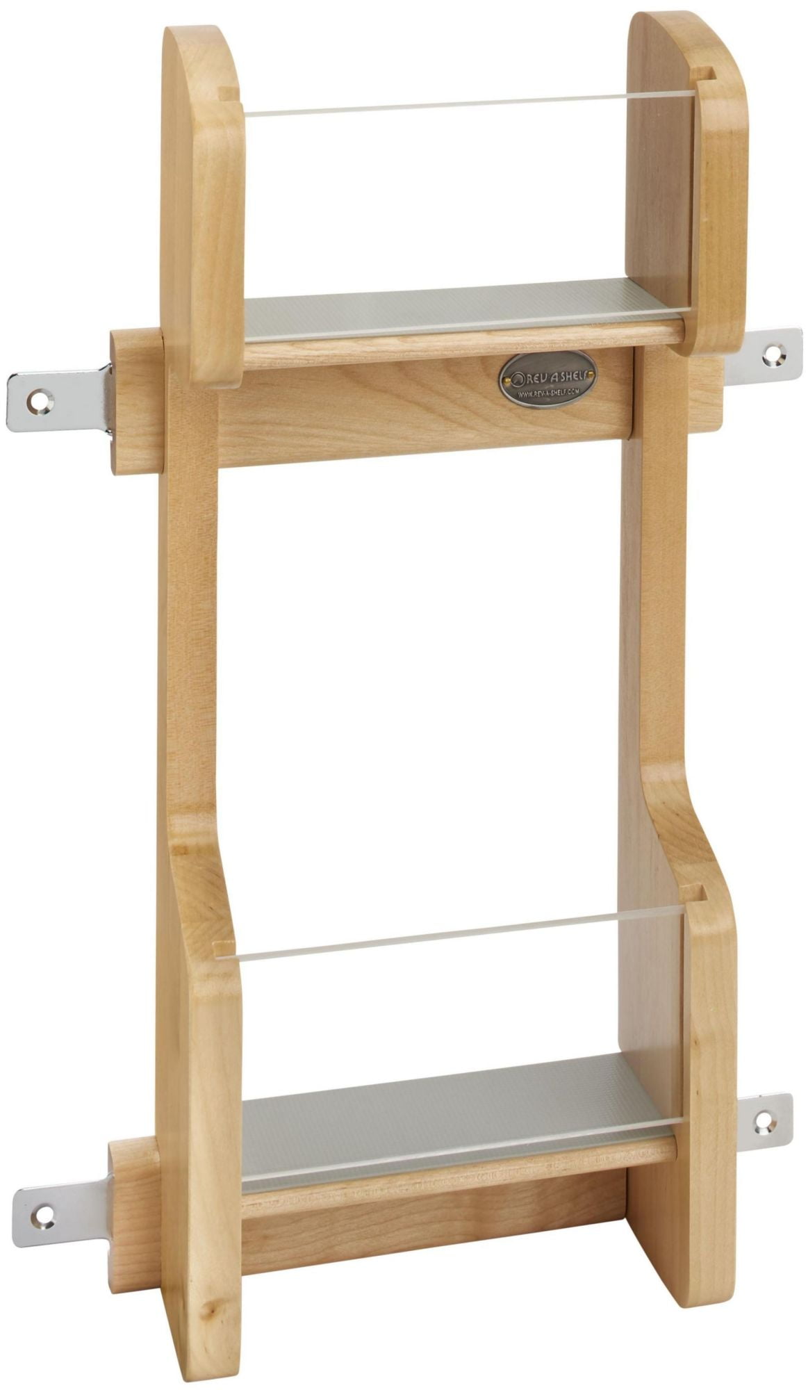 Natural Maple Over Door Vanity Storage Rack