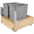 thumbnail image 1 of Rev-A-Shelf 4WCBM-2430DM-2 Double 30-Quart Bottom Pullout Waste Containers, 1 of 12