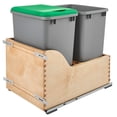 thumbnail image 1 of Rev-A-Shelf 4WCSC-1835DM-2 Double 35 Qt Pullout Cabinet Waste Containers, 1 of 11