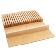 thumbnail image 1 of Rev-A-Shelf 4WKB-1 Trimmable 19 Slot Kitchen Knife Block Drawer Organizer, 1 of 11