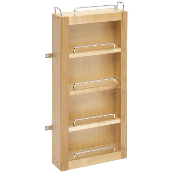 Rev-A-Shelf 4WBDP18-25 Wood Classics 12"W X 25"H Base Cabinet Door Mount 4 Shelf Kitchen